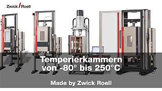 Teplotní komora od -80 °C do 250 °C pro použití se stroji na mechanické zkoušení materiálů