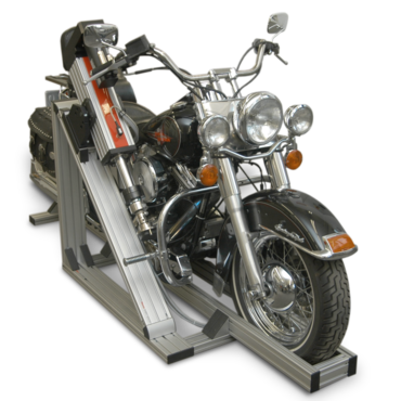 Anbau eines elektromechanischen Prüfzylinders an einer Harley